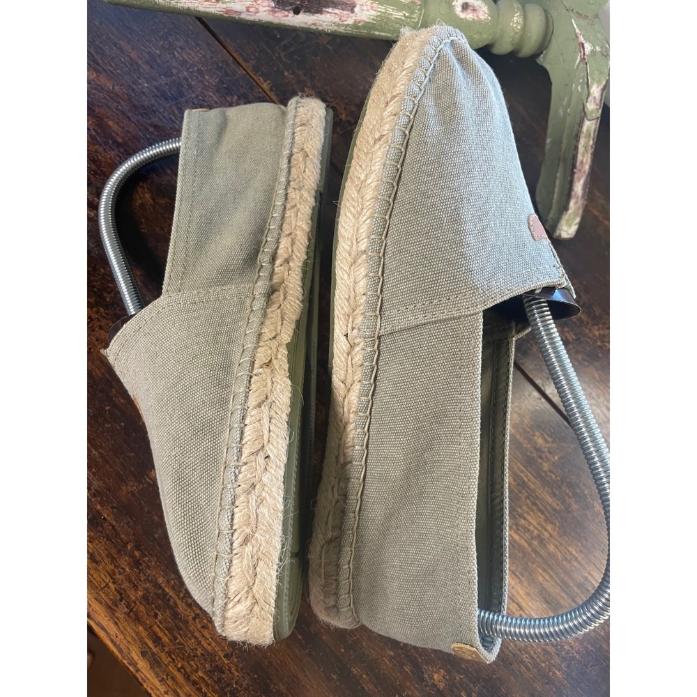 Toni Pons Blanes ER Khaki Grey Canvas Jute Espadrilles EU41 Unisex Slip On Shoes - Picture 2 of 8